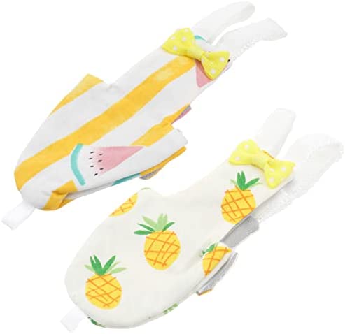 Baluue Bird Clothes, Flight Suit, Parrot Diapers, 2Pcs Parrots Nappies, Washable Reusable Parakeet Harness (Random Style M)