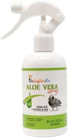 UnRuffledRx Aloe Vera Bird Bath Spray for Daily Care & Skin Health 8 Fl Oz