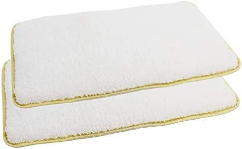 Pet Kennel Pads Pack of 2 Soft Replacement Inserts for Pet Travel Carriers & Crate Pet Beds Highly Absorbent Liners for Sleeping & Traveling Washable Padded Covers for Cats & Dogs (White 2 Pack)