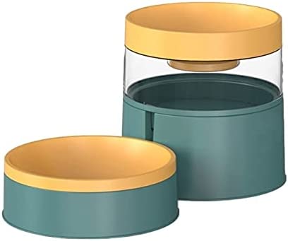 Zboro Pet Cat Dog Automatic Drinking Water Feeder Three-dimensional Anti-fall Neck Bowl Pet Food Water Bowls Non-Slip Dogs Feeder Item – Green