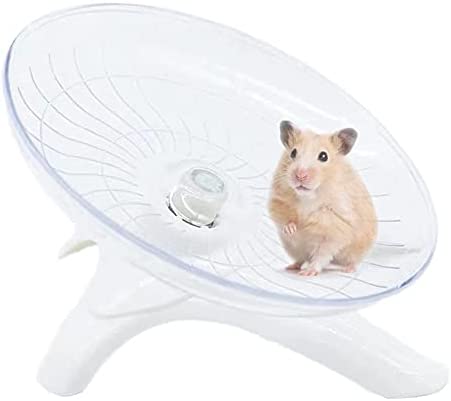 Hamster Flying Saucer Silent Running Exercise Wheel for Hamsters, Gerbils, Mice ,Hedgehog and Other Small Pets Silent Running Wheel Hamster Wheel