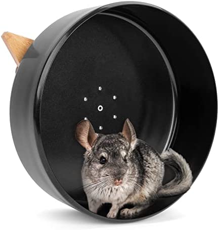 Niteangel Silent Chinchilla Exercise Wheel – 13.8” Large Activity Running Small Animal Wheel for Chinchilla Degu or Other Similar-Sized Pets