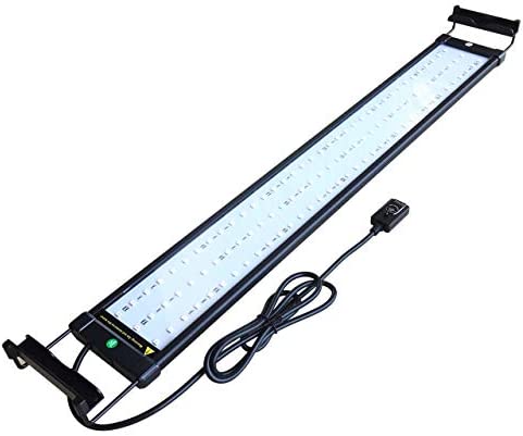 COODIA Aquarium Hood Lighting Color Changing Remote Controlled Dimmable LED Light for Aquarium/Fish Tank (28″–36″)