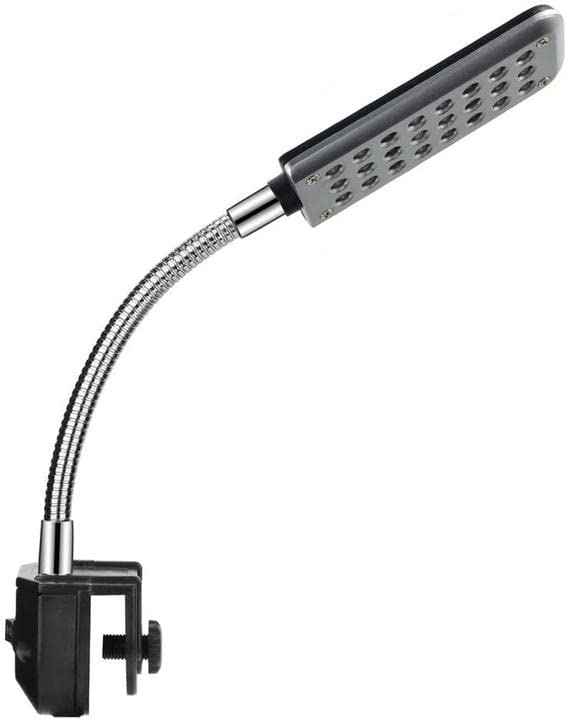 MingDak LED Aquarium Light, Fish Tank Light, 24 LEDs, Clip on Fish Tank Lighting Color with White & Blue