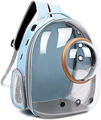 Pet Backpack Carrier Small Puppy Bunny Kitten Airline Approved Space Capsule Bubble Transparent Sightseeing Backpack Birds Travel Cage for Hiking Walking Outdoor