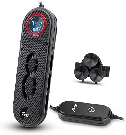 hygger Updated Energy Saving Titanium Aquarium Heater Digital Submersible 800 Watt Tank Heater for 120-180 Gallon Auto Shut Off Overheat Protection