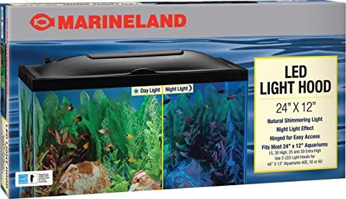 Marineland LED Light Hood for Aquariums, Day & Night Light 24 by 12-Inch