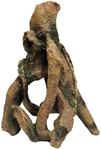 SLOCME Aquarium Resin Wood Trunk Ornament – Lifelike Driftwood Decor,Betta Fish or Other Pets Can Swim Through The Branches