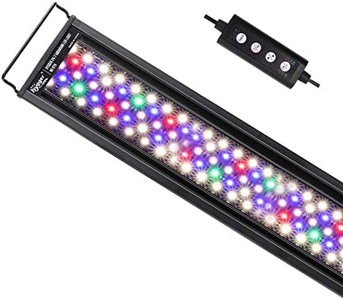hygger Advanced Full Spectrum LED Aquarium Light with Timer 24/7 Lighting Cycle, Customize Mode 7 Colors 5 Intensity Planted Tank Light for 10~20 Gallon Fish Tank