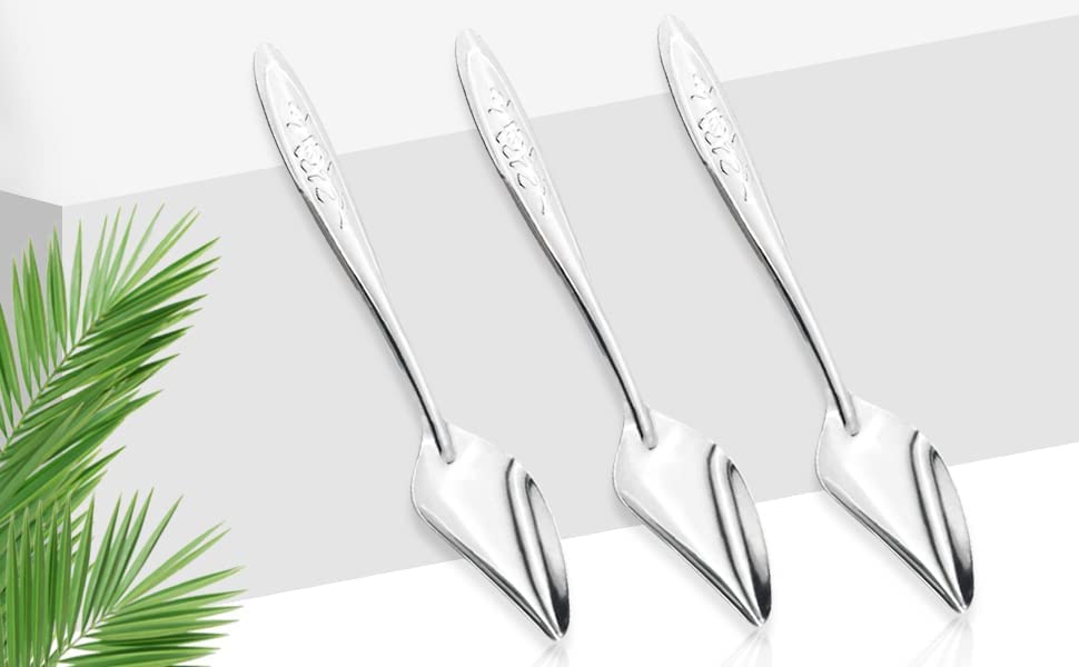 LILYS PET 4.7″ Bird Parrot Stainless Steel Metal Feeding Spoon,Special Feeding Scoop Medicine Spoons Hand Feeding Spoons for Peony Cockatiel Parrot (3PCS)