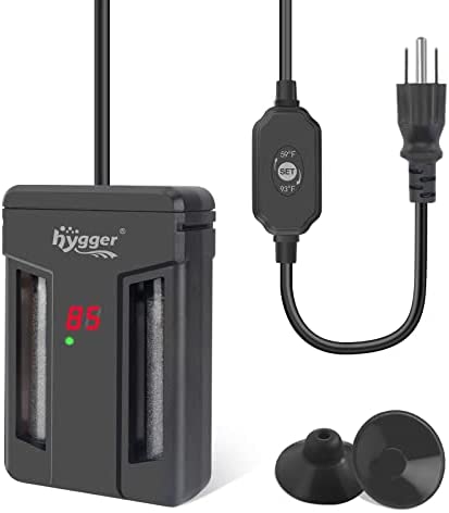hygger Aquarium Heater,75W/150W/300W Submersible Fish Tank Water Heater Double Quartz Explosion-Proof with for Freshwater Saltwater Tank