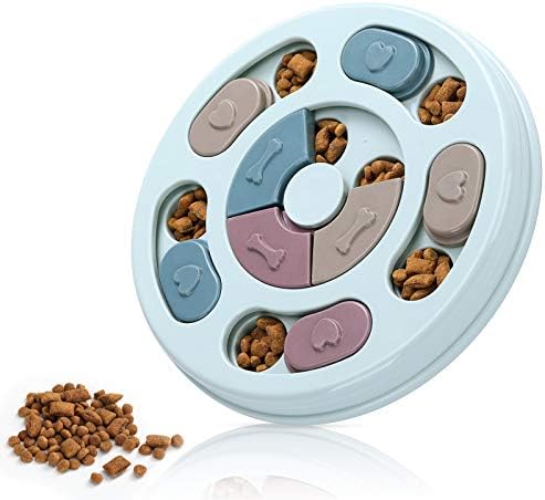 DR CATCH Dog Food Puzzle Feeder Toys for IQ Training & Mental Enrichment,Dog Treat Puzzle(Blue)