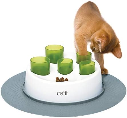 Catit Senses 2.0 Digger Interactive Cat Toy, All Breed Sizes, Green,White, 1-Pack