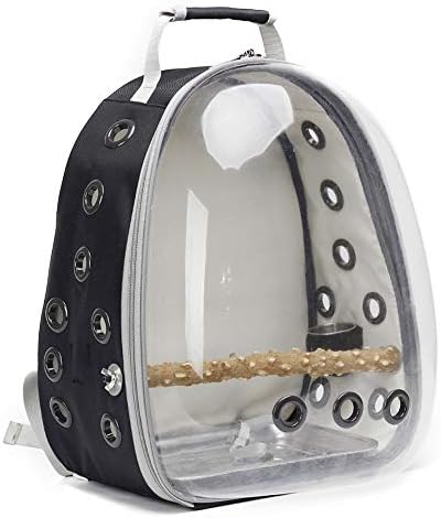 Bird Carrier Backpack Cage, Bird Travel Carrier Backpack Parrot Carrier Transparent Breathable Bird Cage, Lightweight Bird Carriers