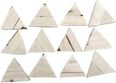 Mandarin Bird Toys 5137 Pk12 Sola Salsa Chips by M&M – Air Dried Sola Wood Chewable Foot Toys, Triangle Cut, Fun to Grab with Beaks and Feet