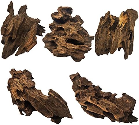 Hamiledyi Natural Driftwood for Aquarium Decor Sinkable Reptile Wood Branches Fish Tank Log Habitat Decorations Terrarium Ornament Assorted