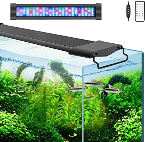 Lominie 20W Aquarium Lights,17-25in Fish Tank LED Light Bar,Full Spectrum Aquarium Plant Light with Timer for Refugium Algae Fish Tank, IP67 Waterproof (G20,Freshwater/17-25IN)